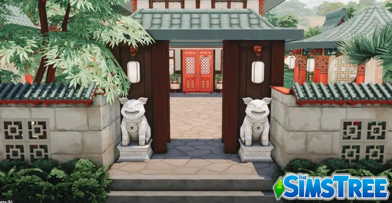 Японский ресторан от simpolcheeks для Sims 4