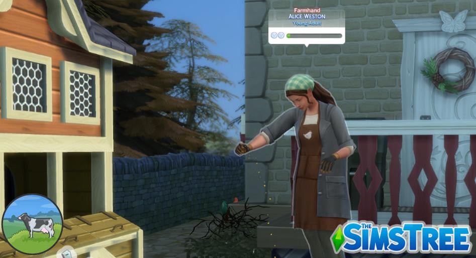 Мод «Наемные рабочие на ферме» от siriussimmer для Sims 4
