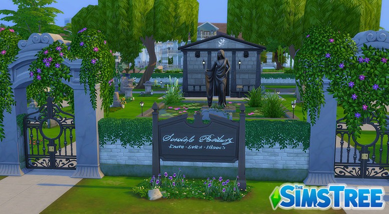Мод «Улучшенный участок Кладбище» от ChippedSim для Sims 4