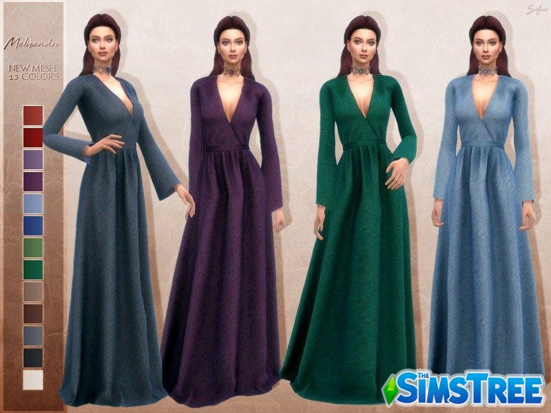 Платье Мелисандры от Sifix для Sims 4