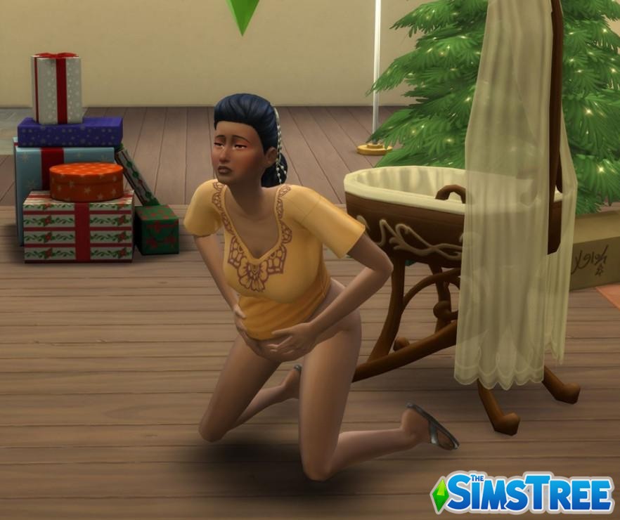 Мод «Новый функционал Реалистичный процесс родов или Child Birth Mod» от PandaSama для Sims 4