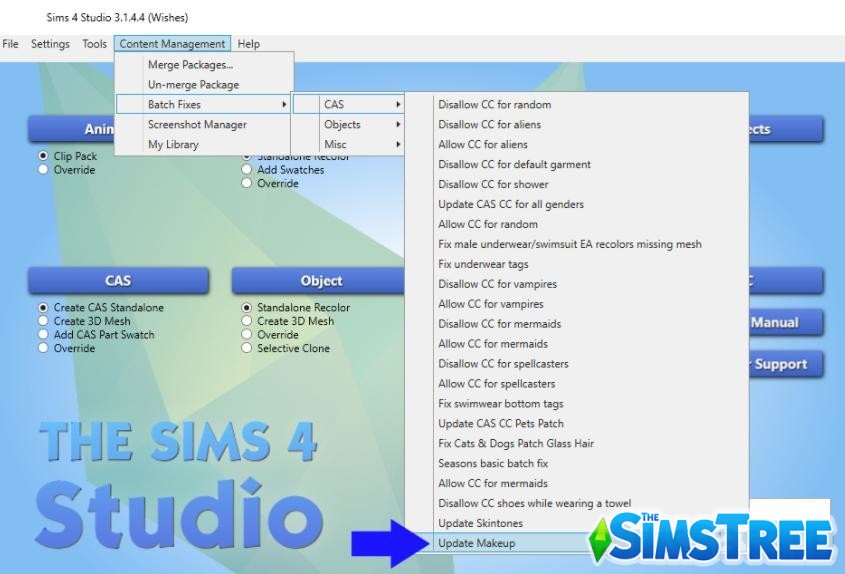 Мод «Sims 4 Studio 3.1.4.5» от Andrew для Sims 4