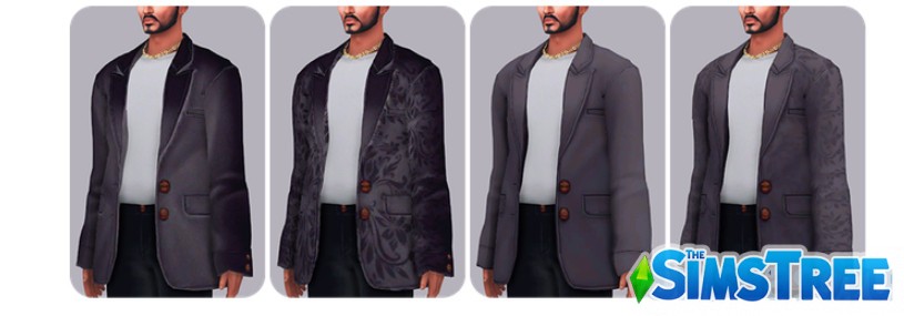 Коллекция одежды для мужчин Красный бархат и мята от nucrests для Sims 4