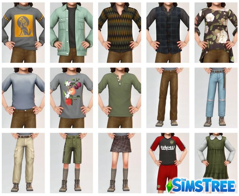 Коллекция детской одежды для любого случая от AdrienPastel для Sims 4