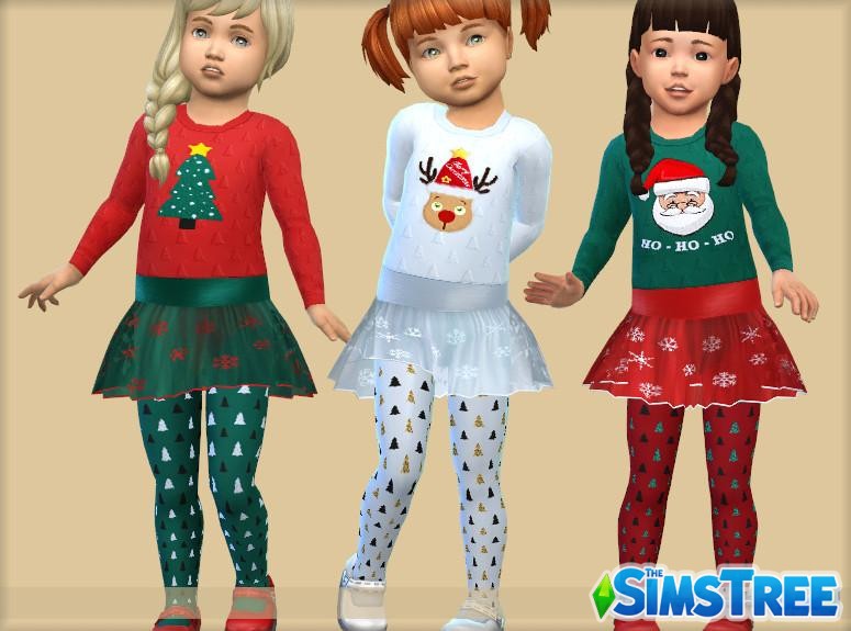 Наборы Новогодних СС для Sims 4