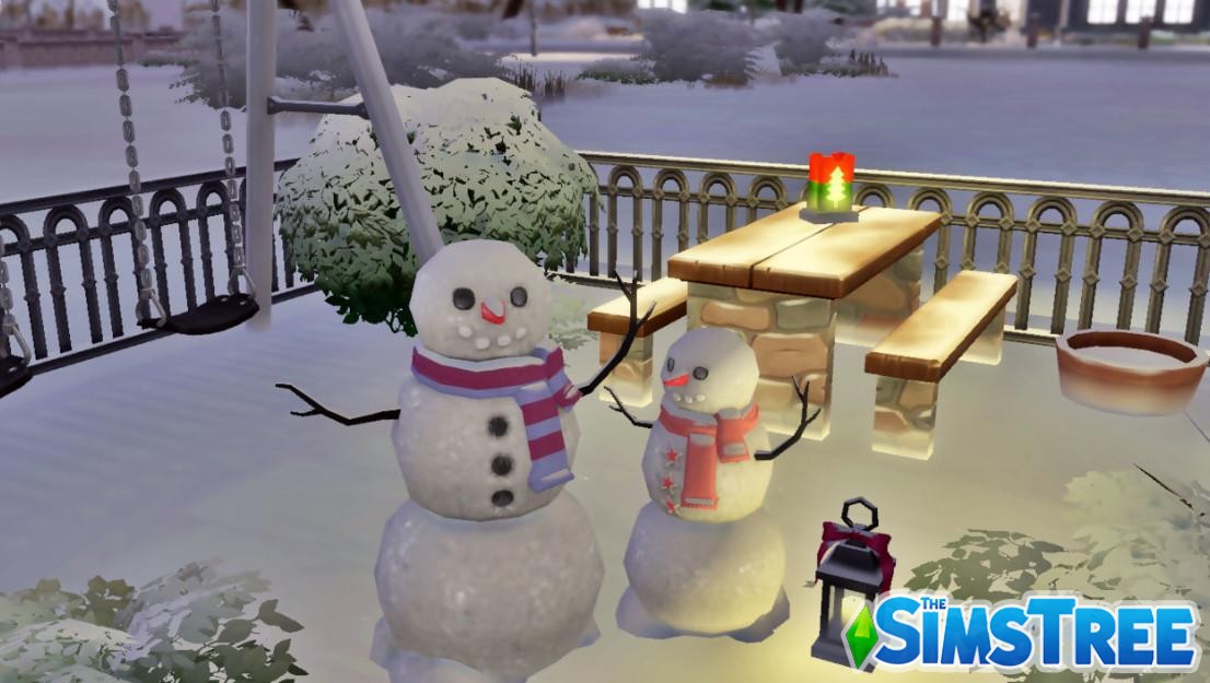 Наборы Новогодних СС для Sims 4