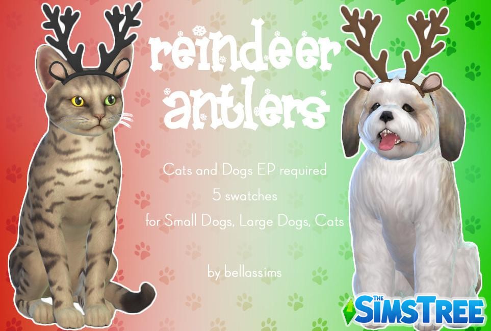 Наборы Новогодних СС для Sims 4