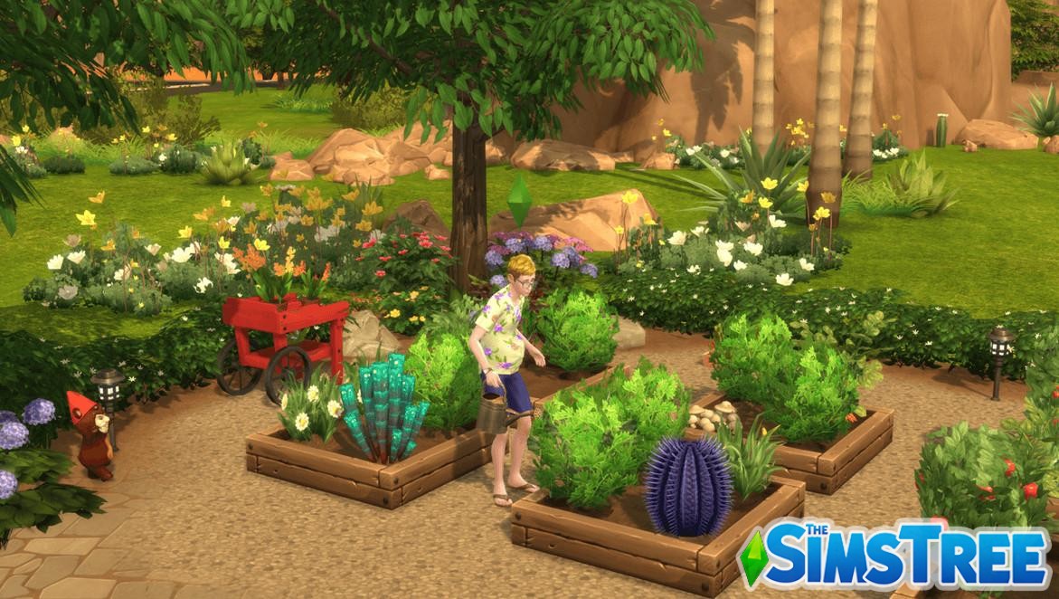 Мод «Переработка садоводства» от  Waffle’s Mix-In для Sims 4