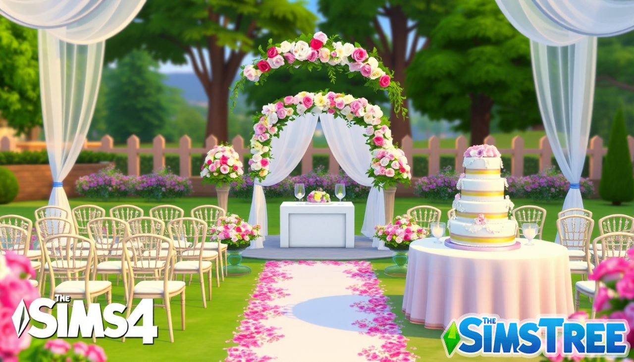 Как в The Sims 4 пригласить гостей посмотреть свадебную церемонию