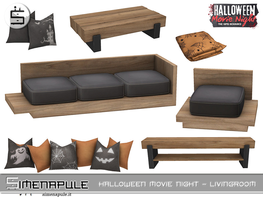 Гостиная Halloween Movie Night