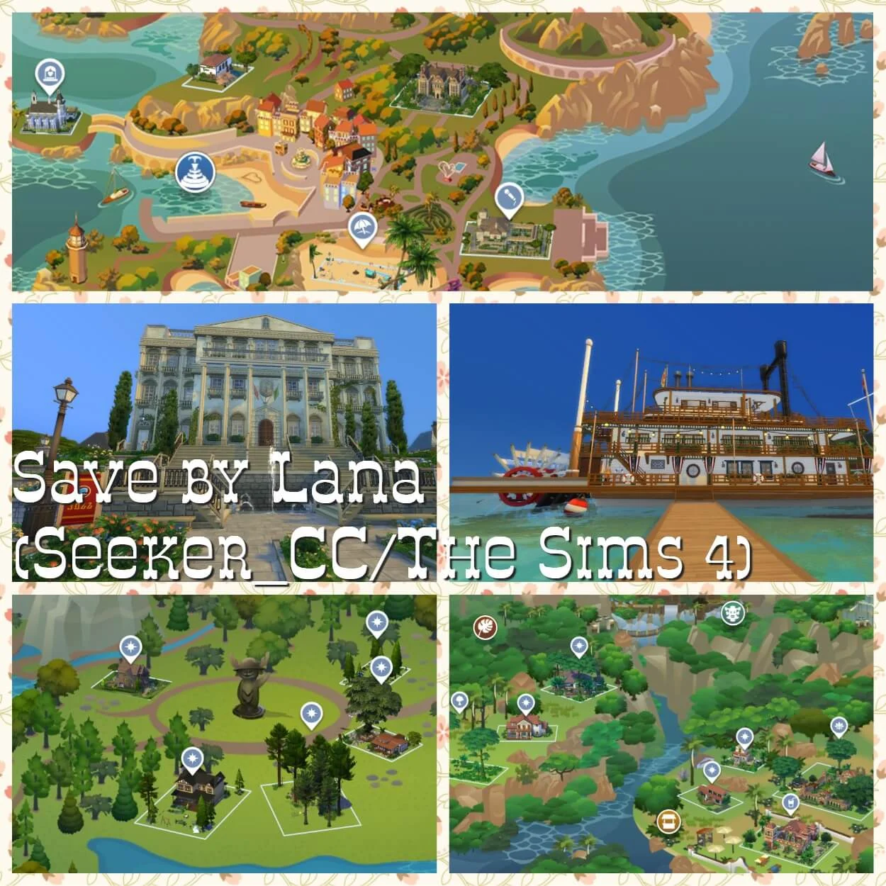 The Sims 4 "Готовое сохранение от Ланы Третьяковой"