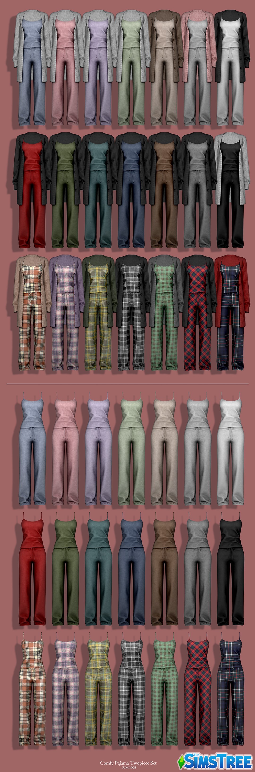 Пижама Comfy Pajama Twopiece Set