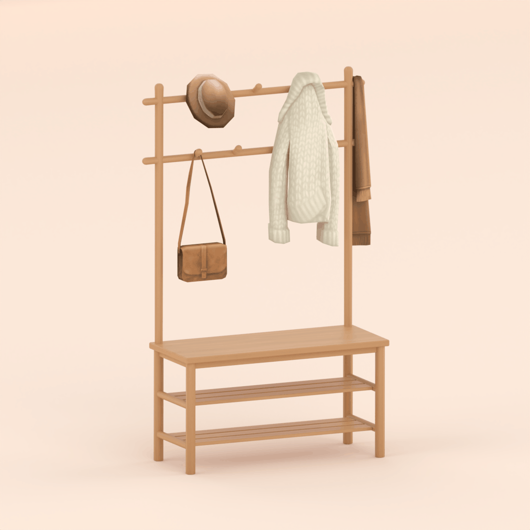 Подставка для обуви Wooden shoe rack